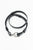 Verstellbarer Gürtel aus schwarzem Kuhleder mit großen Rundkarabinern als Verschluss. KAYIKO Accessoires – handgefertigte Avantgarde Designer Mode aus Wien | Adjustable black leather belt with large round carabiner closure. KAYIKO accessories - buy handmade avant-garde designer fashion from Vienna